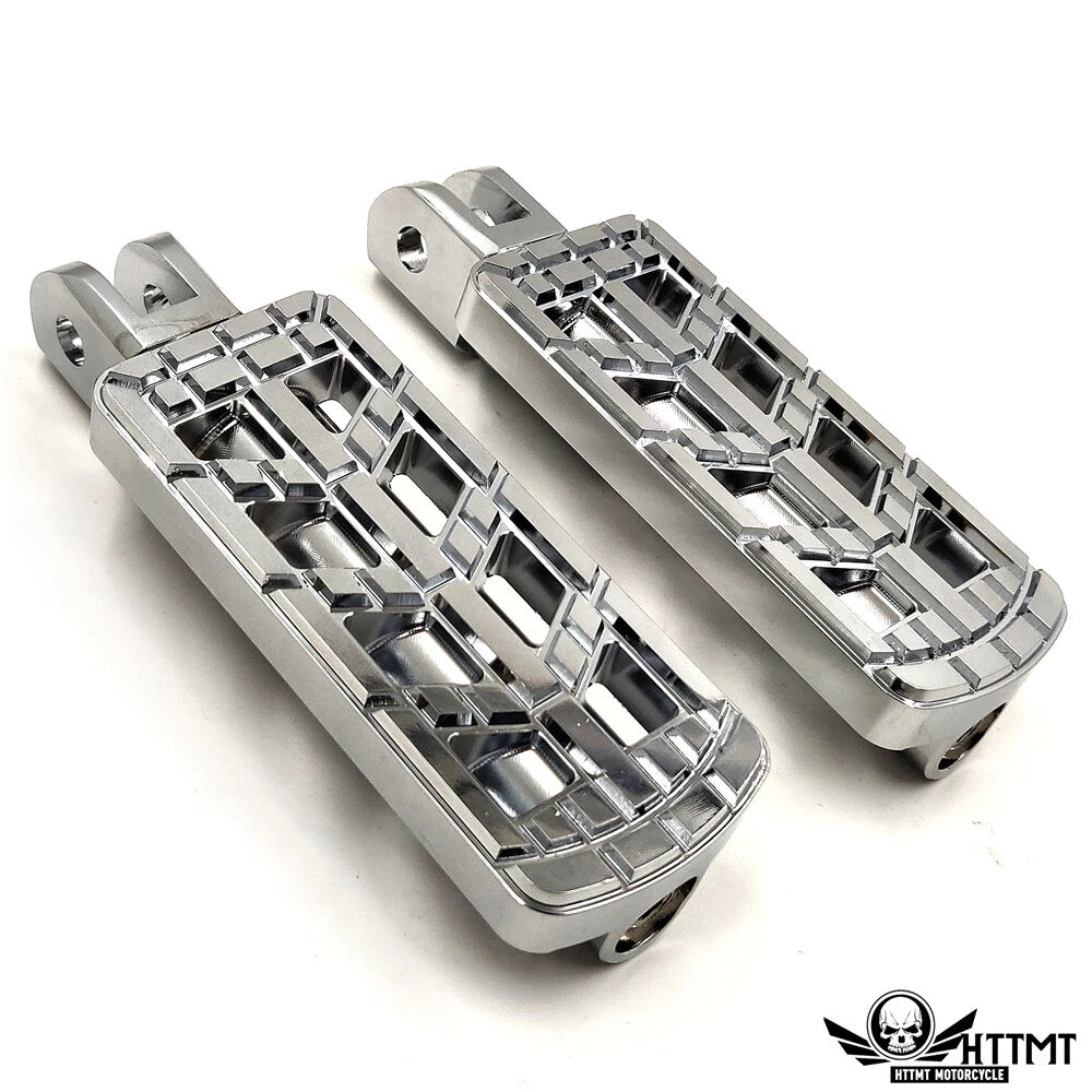 Chrome CNC Dominator Cut Foot Peg for Harley FXBB FXBR FXBRS FXLR (2018–2023)