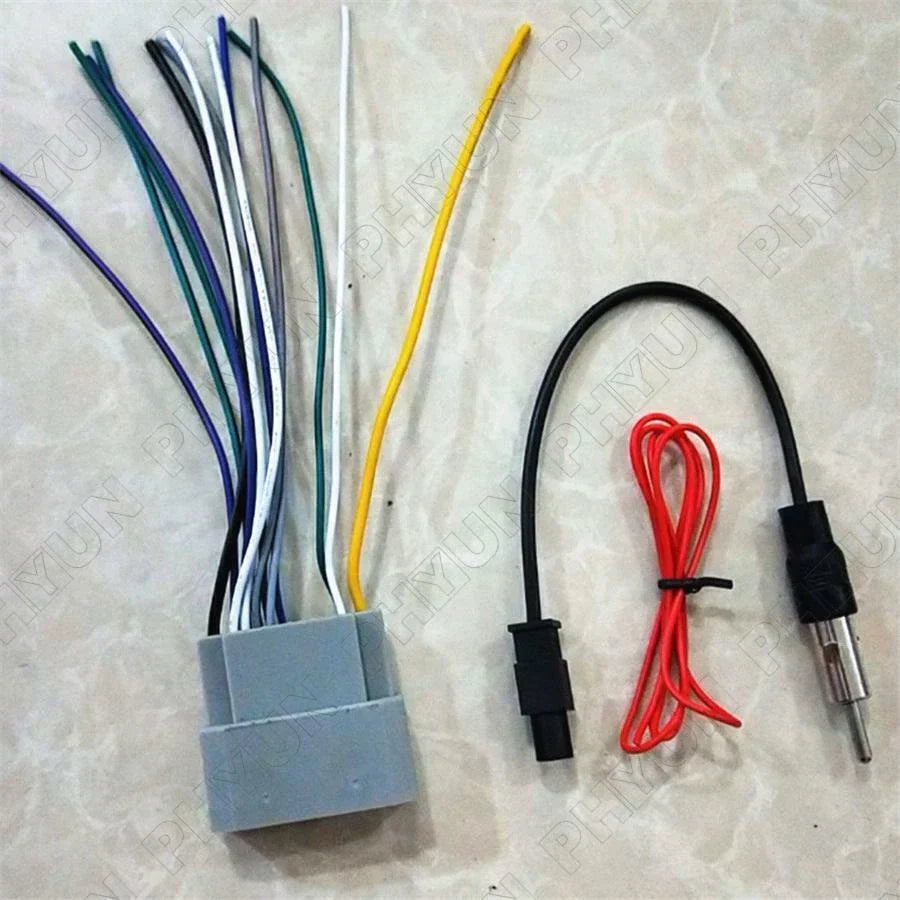 Stereo Radio Wiring Connector & Antenna Adapter for Chrysler Dodge Jeep RAM