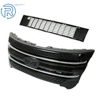 Gloss Black Front Upper and Lower Grille for Ford Explorer (2011–2015)