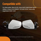 Heated Rear View Side Mirror for Mercedes-Benz ML350 (2005–2011) White