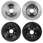 Front and Rear Disc Brake Rotors for Toyota Highlander (2004–2007)