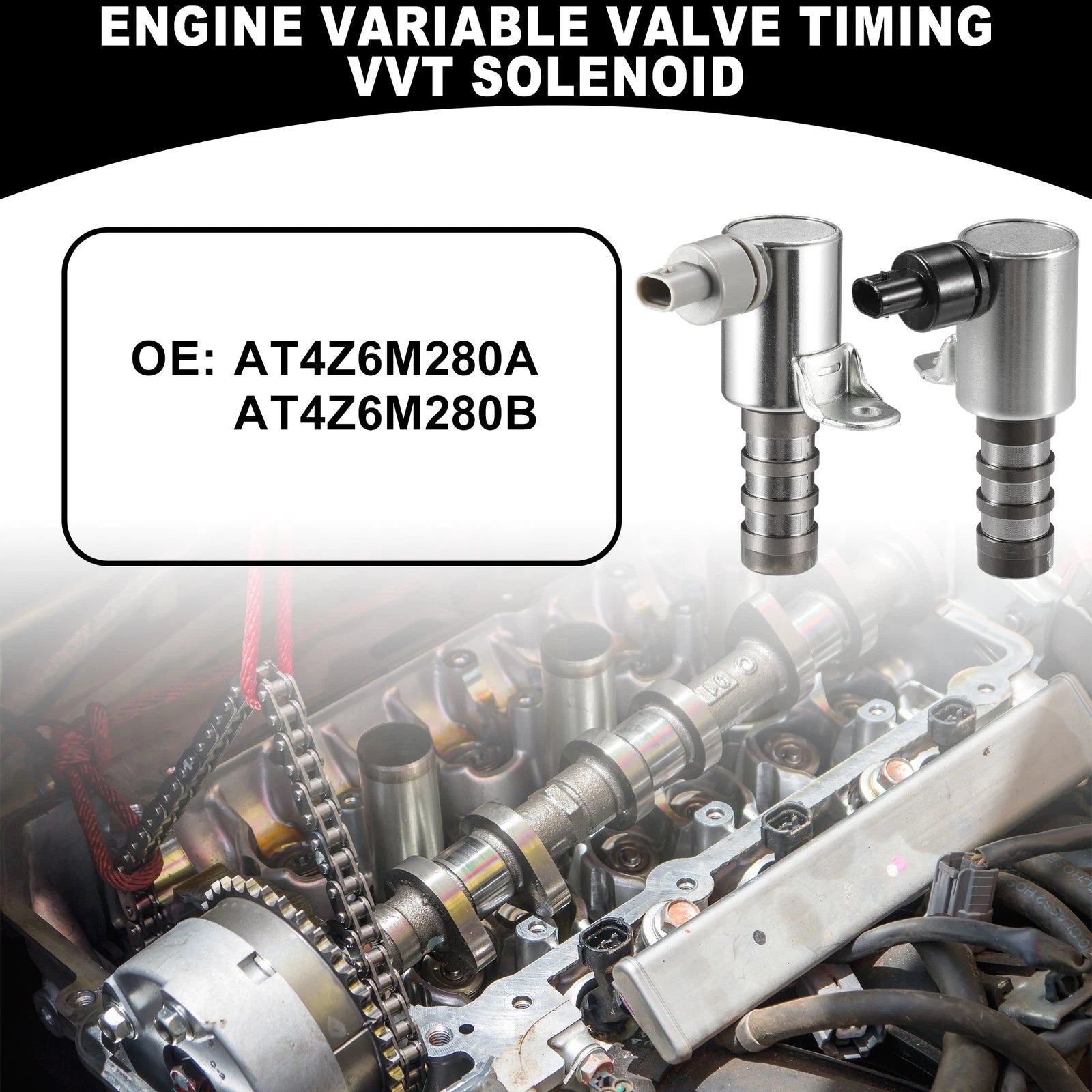 2X Variable Valve Timing VVT Solenoid for Ford F150 (2011–2017) AT4Z6M280A