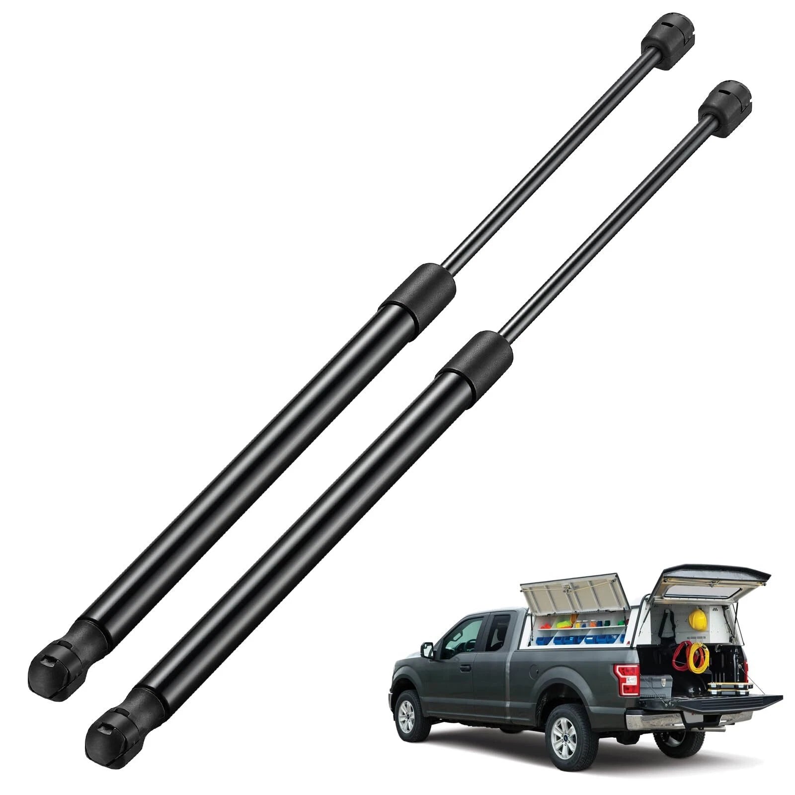 20" Gas Struts for Leer Camper Shell Truck Topper Rear Window (2000–2000)