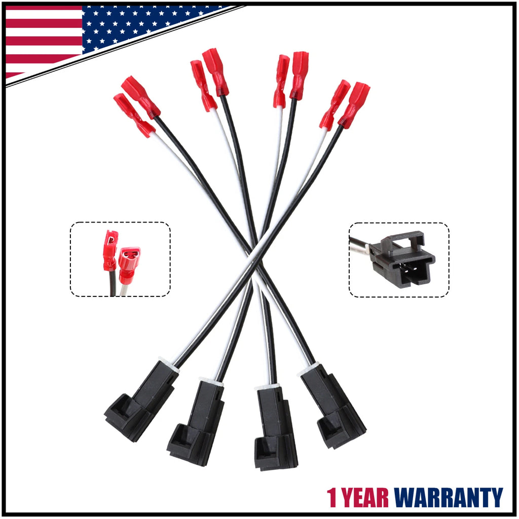 4X Radio Speaker Wiring Harness Adapter for GMC Chevy Buick Cadillac (1972–4568)