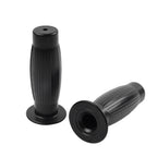 7/8" Hand Grips for Universal Vintage Motorcycle Handlebars - Black