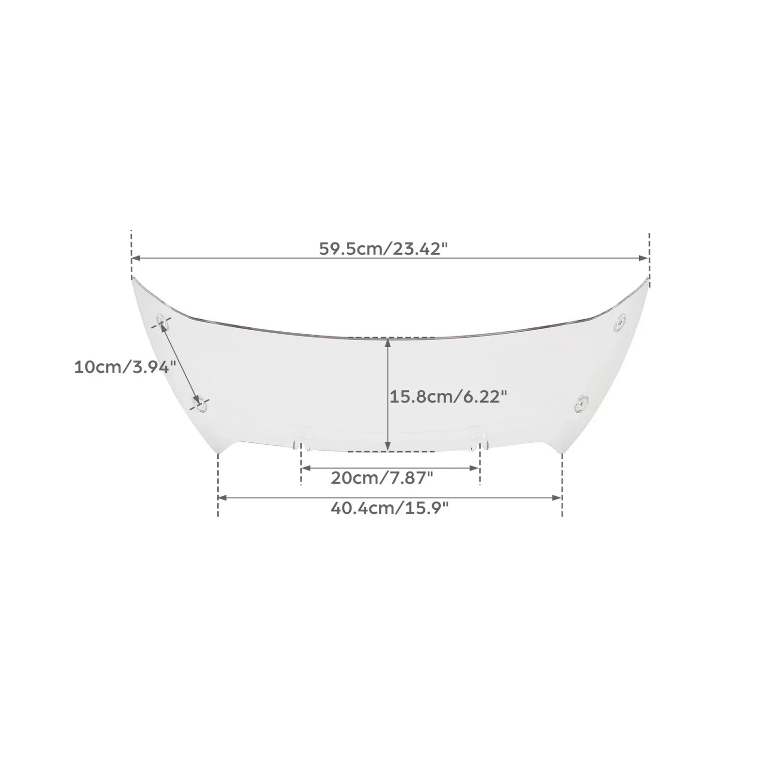 6" Clear Windshield For Harley CVO Road Glide (2023-2025)