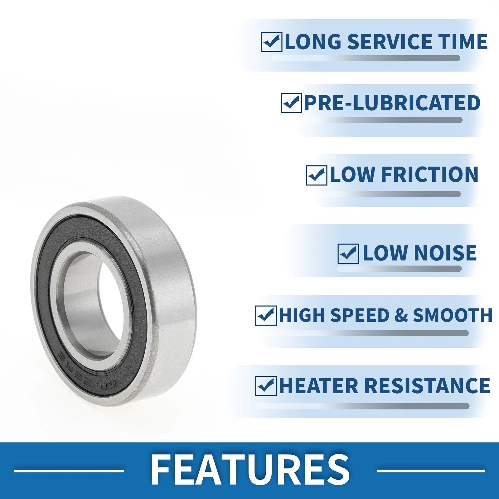 1 Pc 60/22DDU Deep Groove Ball Bearing for Scooter Skateboard (P4)
