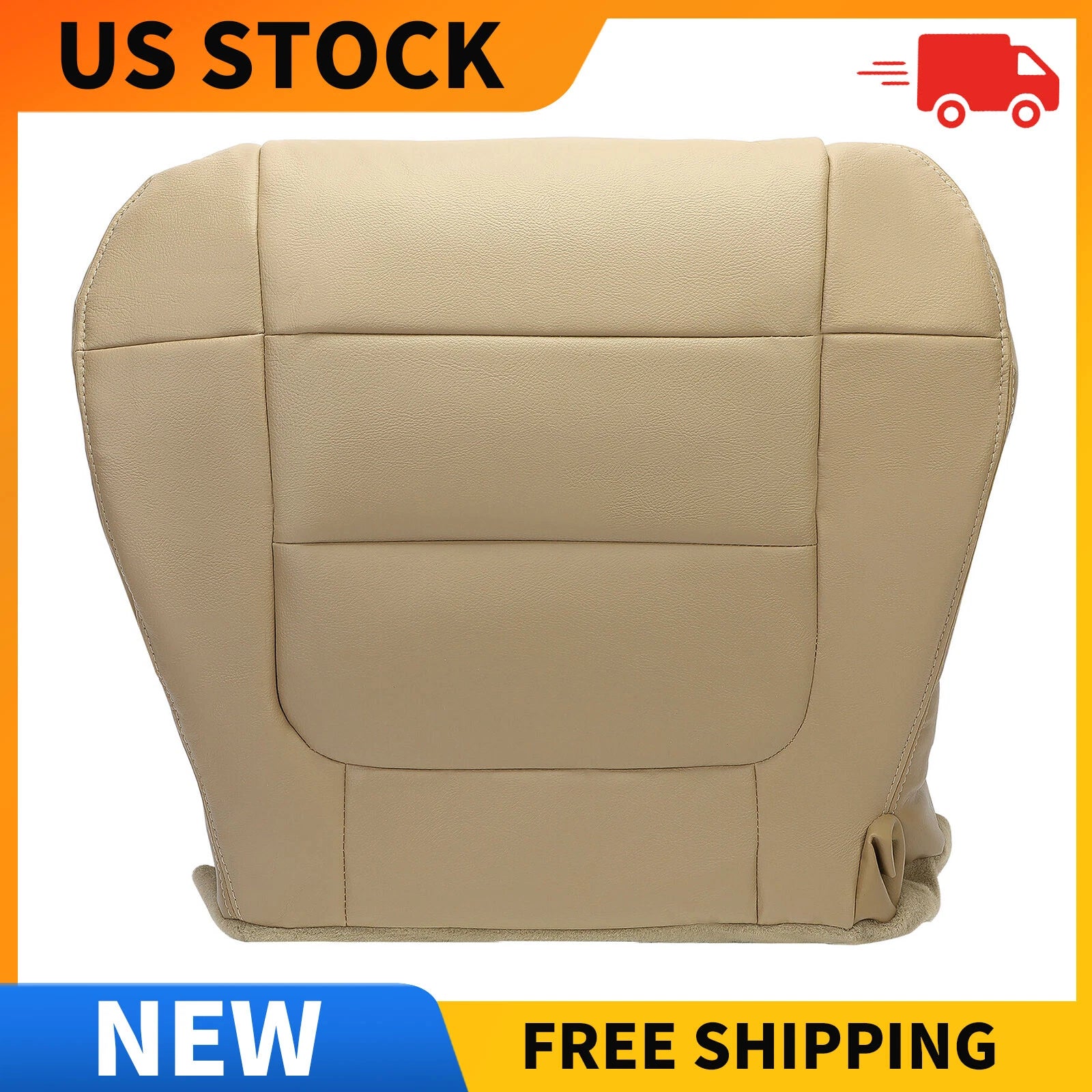 Driver Bottom Leather Seat Cover Tan for Ford F150 (2001–2003)