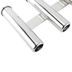 Triple Rod Holder for Boats Yachts Marine Docks (Stainless Steel)