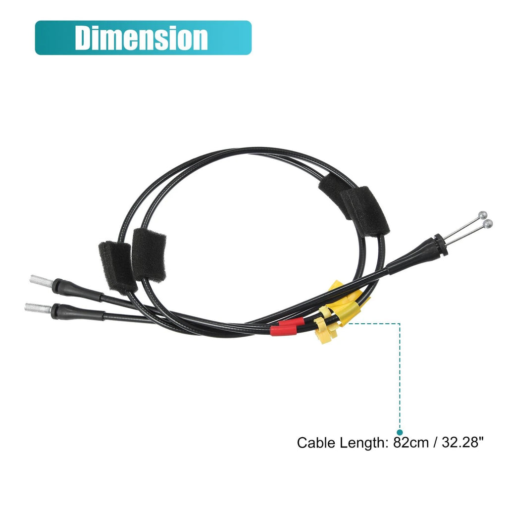 Set of 2 Rear Upper Door Latch Cables 6L3Z-18264A26-A for Ford F-150 F-250 (1997–2004)