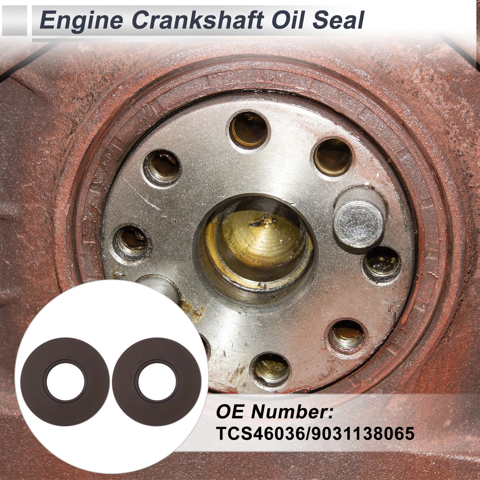 Set of 2 Engine Crankshaft Seals for Lexus LX470 (1998–2005) TCS46036