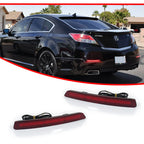 2X Red LED Rear Bumper Reflector Tail Lights for Acura TL (2012–2014)