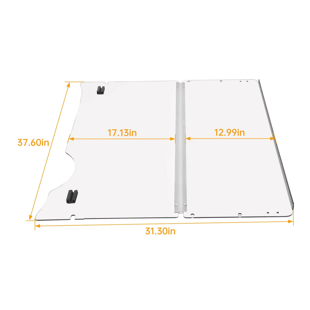 Folding Clear Windshield for EZGO RXV (2008–Present)