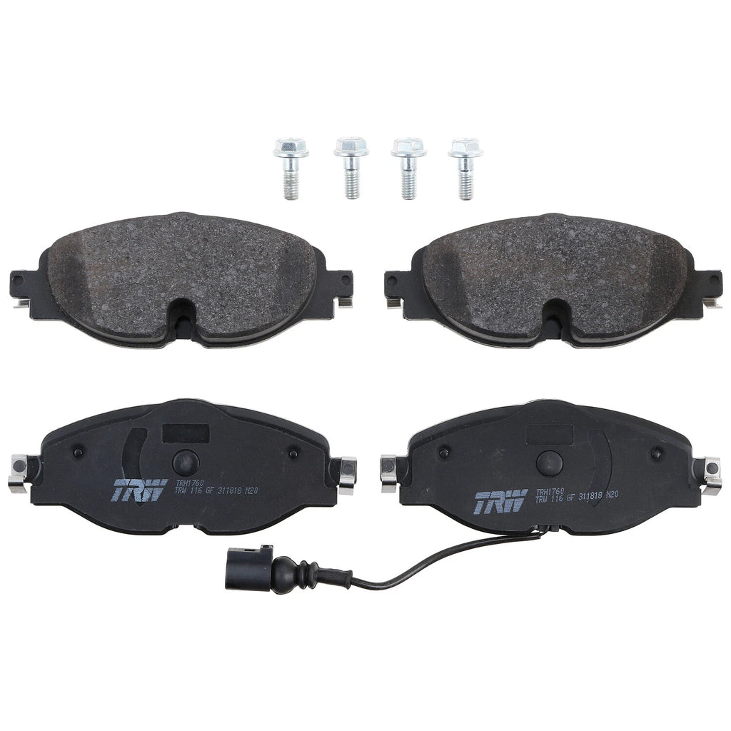 Front Brake Kit 288mm Drilled Disc Rotors & TRW Pads for A3 e-Golf Jetta (2013–2020)