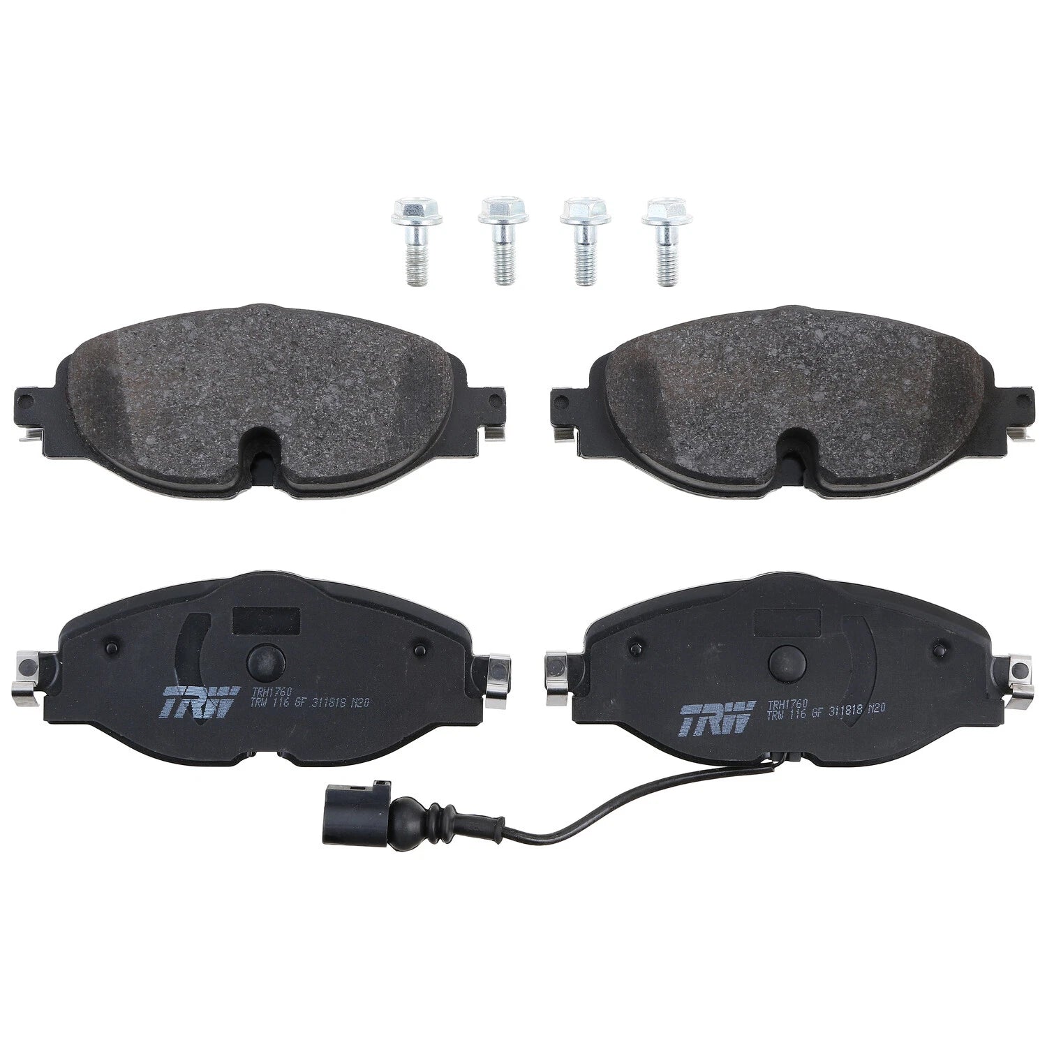 Front Brake Kit 288mm Drilled Disc Rotors & TRW Pads for A3 e-Golf Jetta (2013–2020)