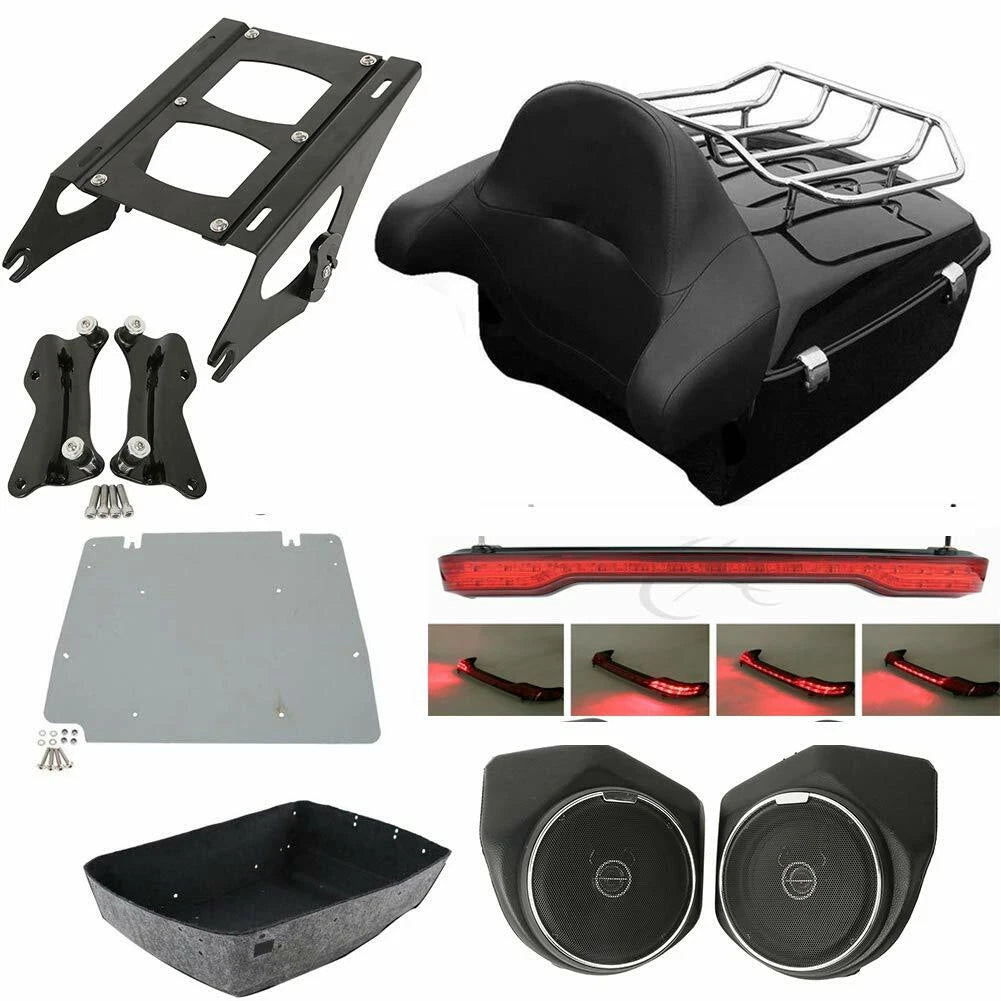 Trunk Speakers Backrest Pad Light for Harley Electra Road Glide (2014–Up)