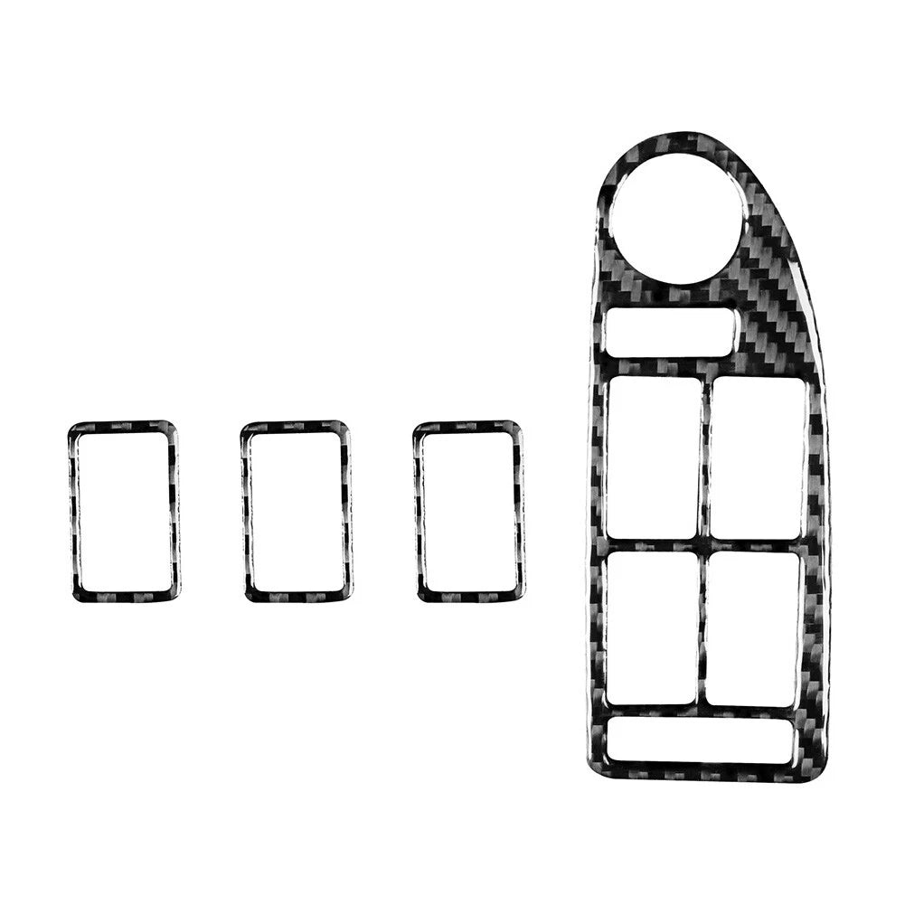 Carbon Fiber Window Lift Switch Button Cover Trim for BMW 5 Series M5 (1996–2003)