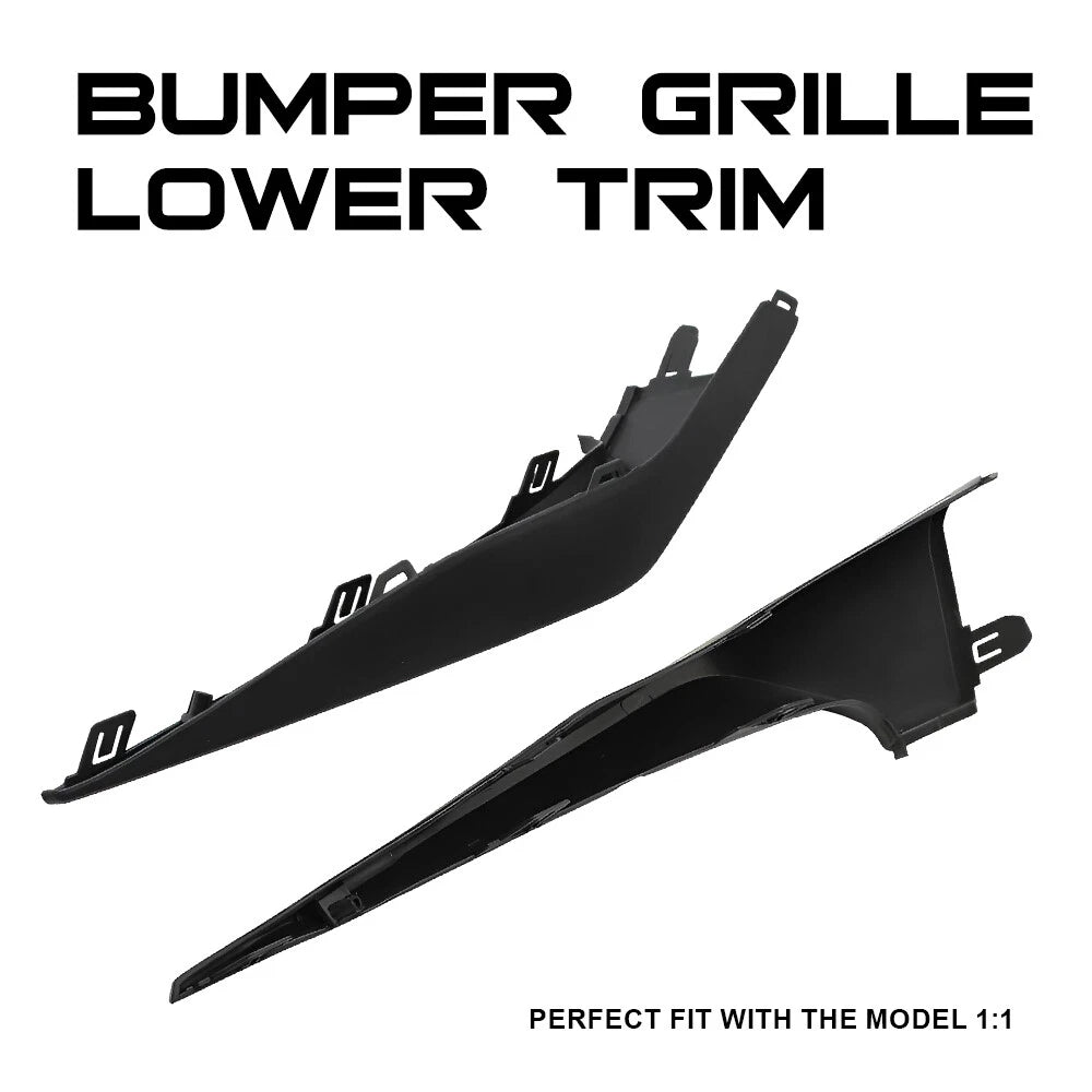 Set of 2 Front Bumper Grille Lower Trim Molding for Toyota Corolla (2020–2022)