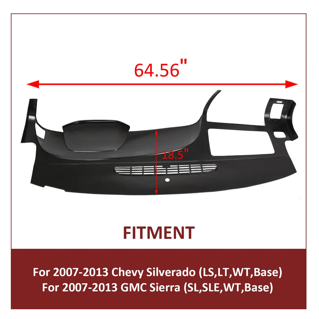 Dash Board Cover Cap for Chevrolet Silverado/Sierra (2007–2013)