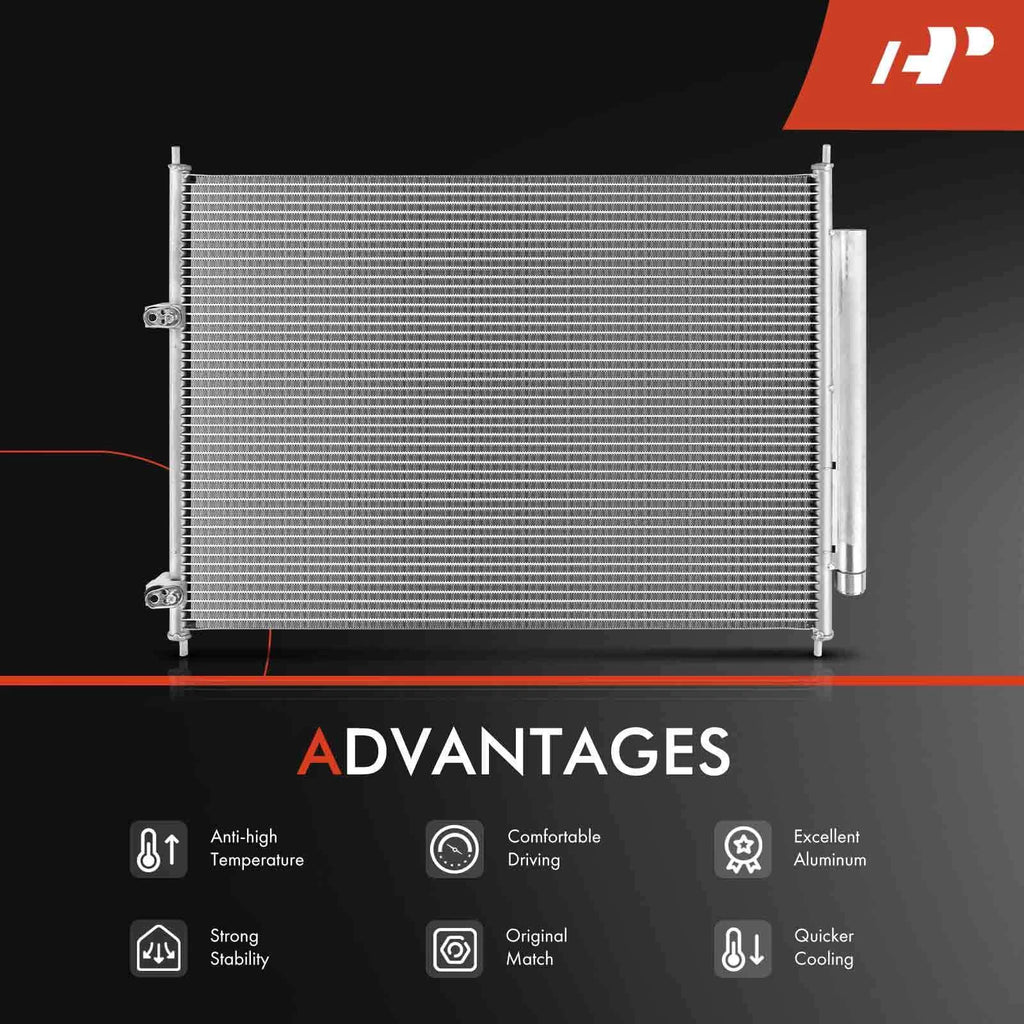 A/C Condenser with Receiver Drier for Honda Ridgeline (2006-2014)