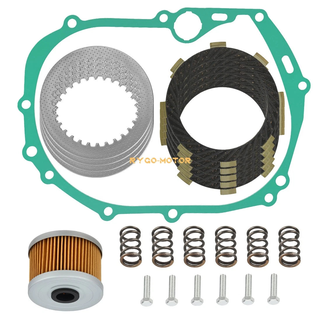 Clutch Plate Kit with Heavy Duty Springs for Kawasaki KLX110 (2002–2023)