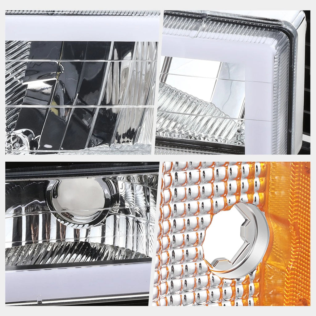 Clear Lens Fog Lights for Chevy Silverado/Avalanche (2002–2007)