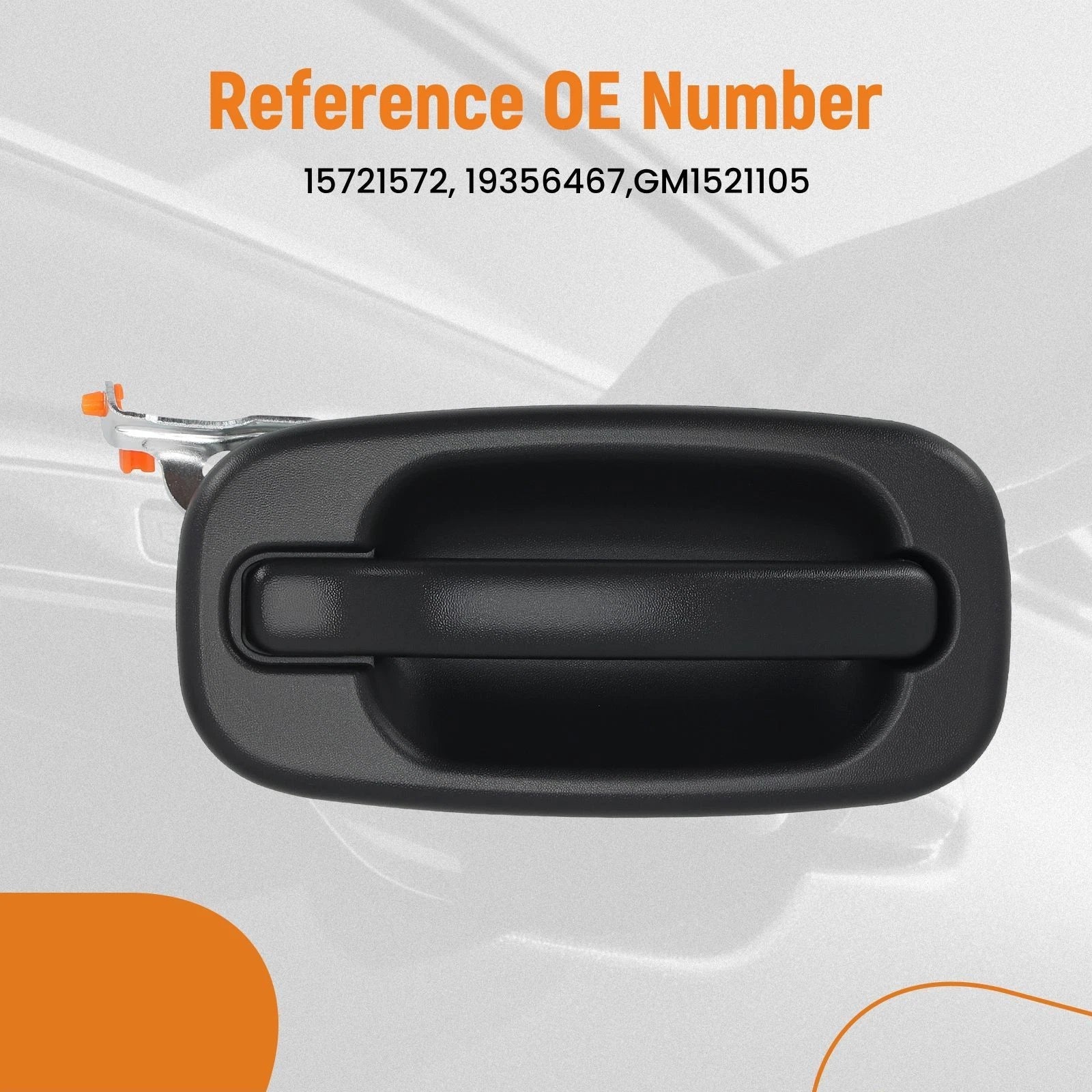 Outside Door Handle Rear RH for Escalade ESV/EXT (2002–2006) 15721572 Black