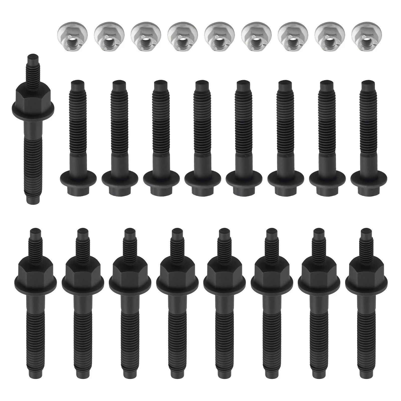 Exhaust Manifold Stud Bolt Nut Kit for Dodge Charger 2003-2008