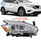 Chrome Halogen Headlight with LED DRL for Nissan Murano (2017)