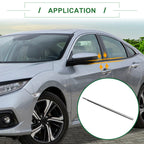 Set of 4 Weatherstrip Window Seal for Honda Civic (2017–2020) Black Silver