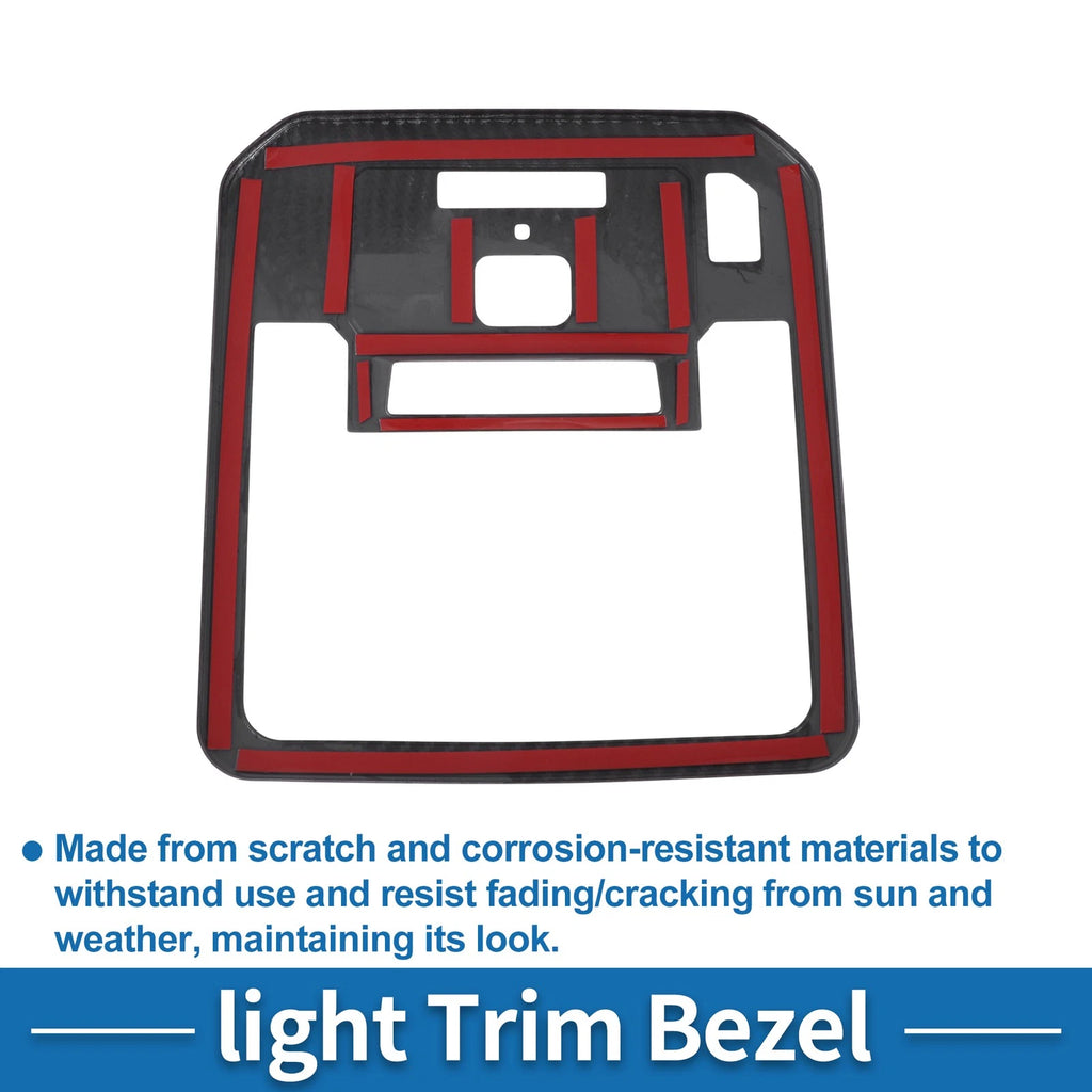 Front Row Headlight Trim Bezel for Toyota Tundra (2022–2023) Carbon Fiber Black