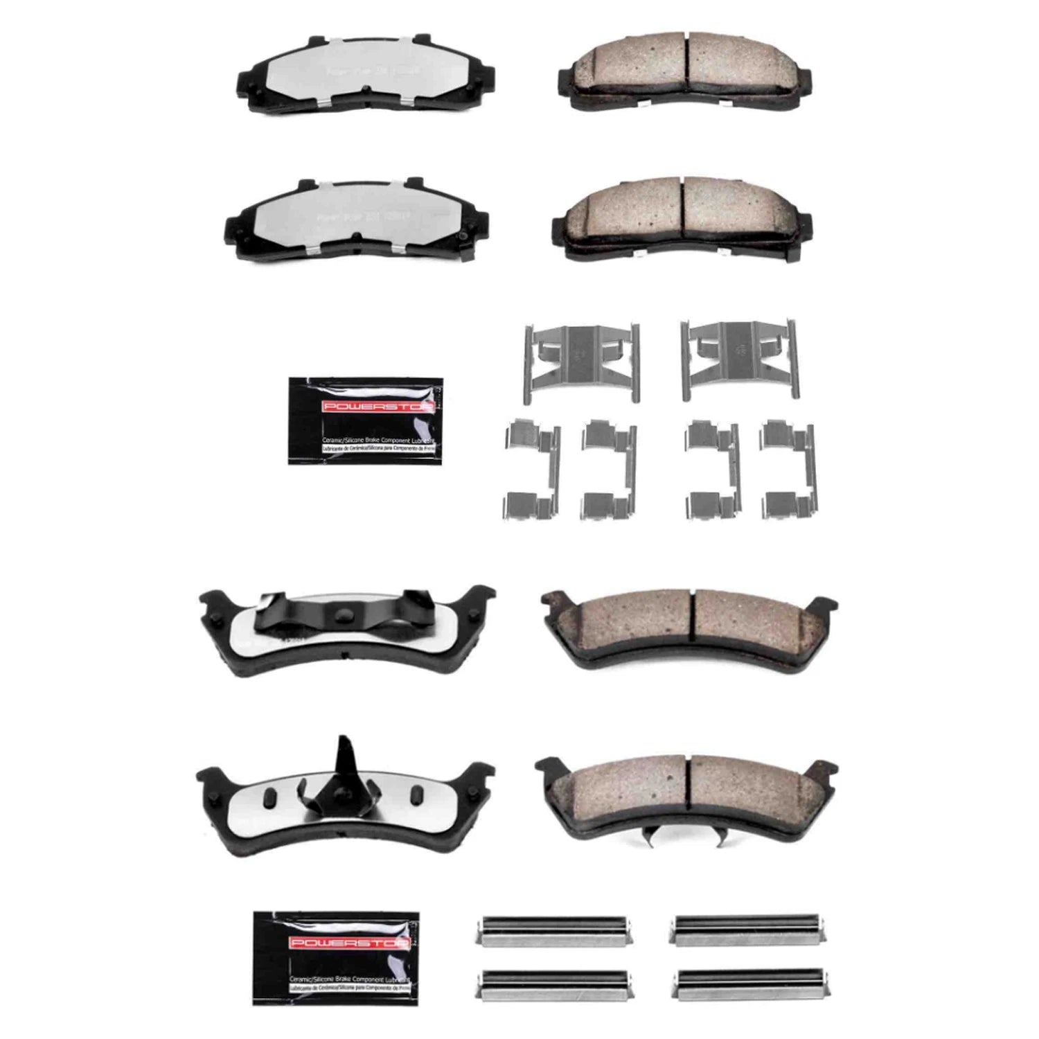 PowerStop Z23 Carbon-Fiber Ceramic Disc Brake Pads Kit for Ranger