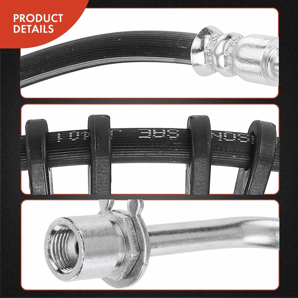 2X Front Brake Hydraulic Hose for Nissan NV1500 NV2500 NV3500 (2012–2019)
