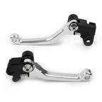 Silver Pivot Brake Clutch Levers for Honda CRF125R/150R/250R/450R (1997–2021)