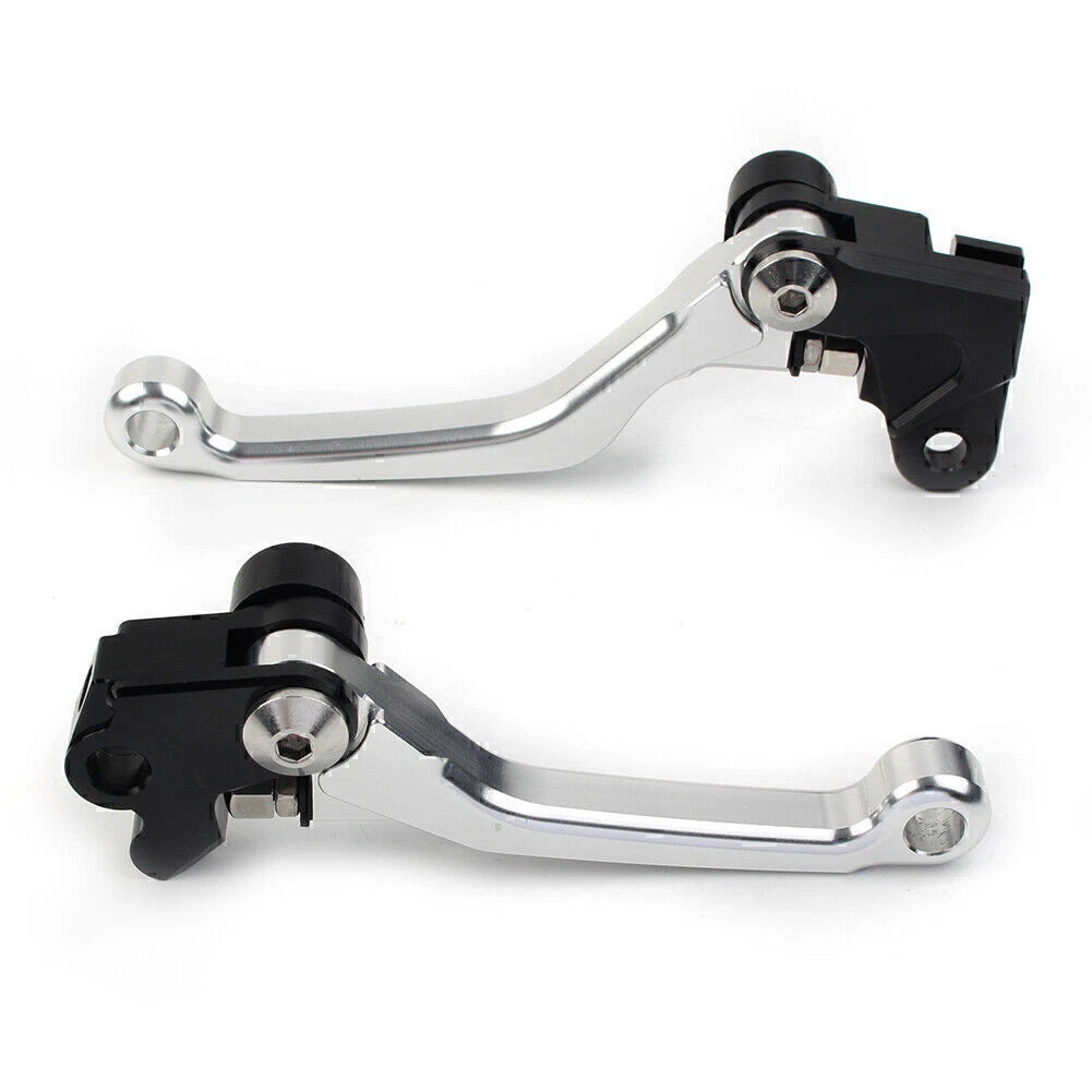 Silver Pivot Brake Clutch Levers for Honda CRF125R/150R/250R/450R (1997–2021)