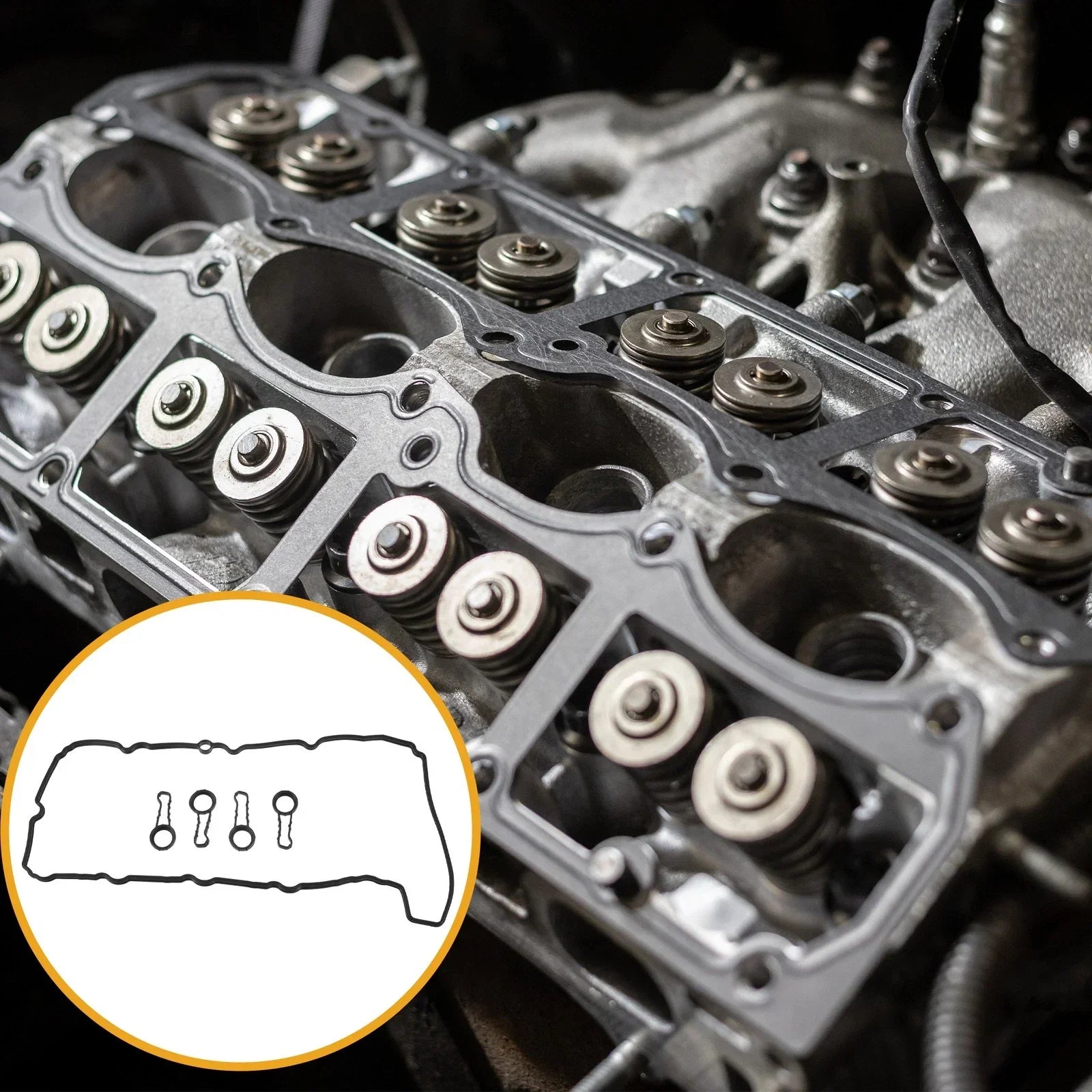 Engine Valve Cover Gasket Set Replacement for BMW 1 Series