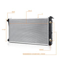 Aluminum Cooling Radiator DPI-921 for Pontiac Bonneville/Oldsmobile 98 (1988–1993)