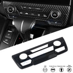 Carbon Fiber Look Console AC Climate Control Panel Cover for Honda CR-V (2017–2022)