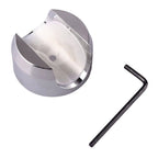 7/8" Handlebar Temp Dial Clock Thermometer for Motorcycle Chrome White
