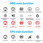 Head Up Display OBD GPS Dual System 3.5" HUD for Universal Car (2010–2023)
