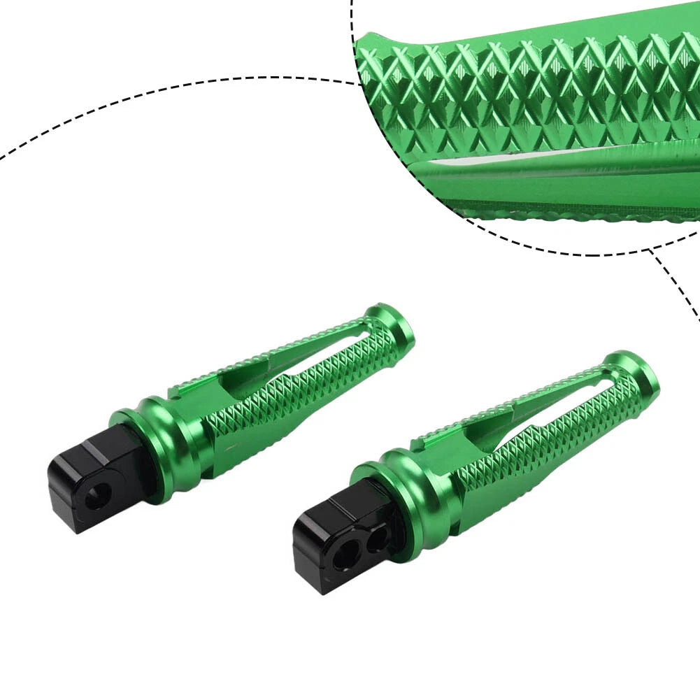 Green Foot Pegs Rear Passenger Footrests for Suzuki GSXR600/750/1000 (2006–2023)