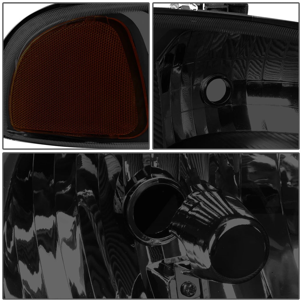 Tinted Amber Side Headlight Bumper Lamps for GMC Sierra/Yukon (2001–2007)