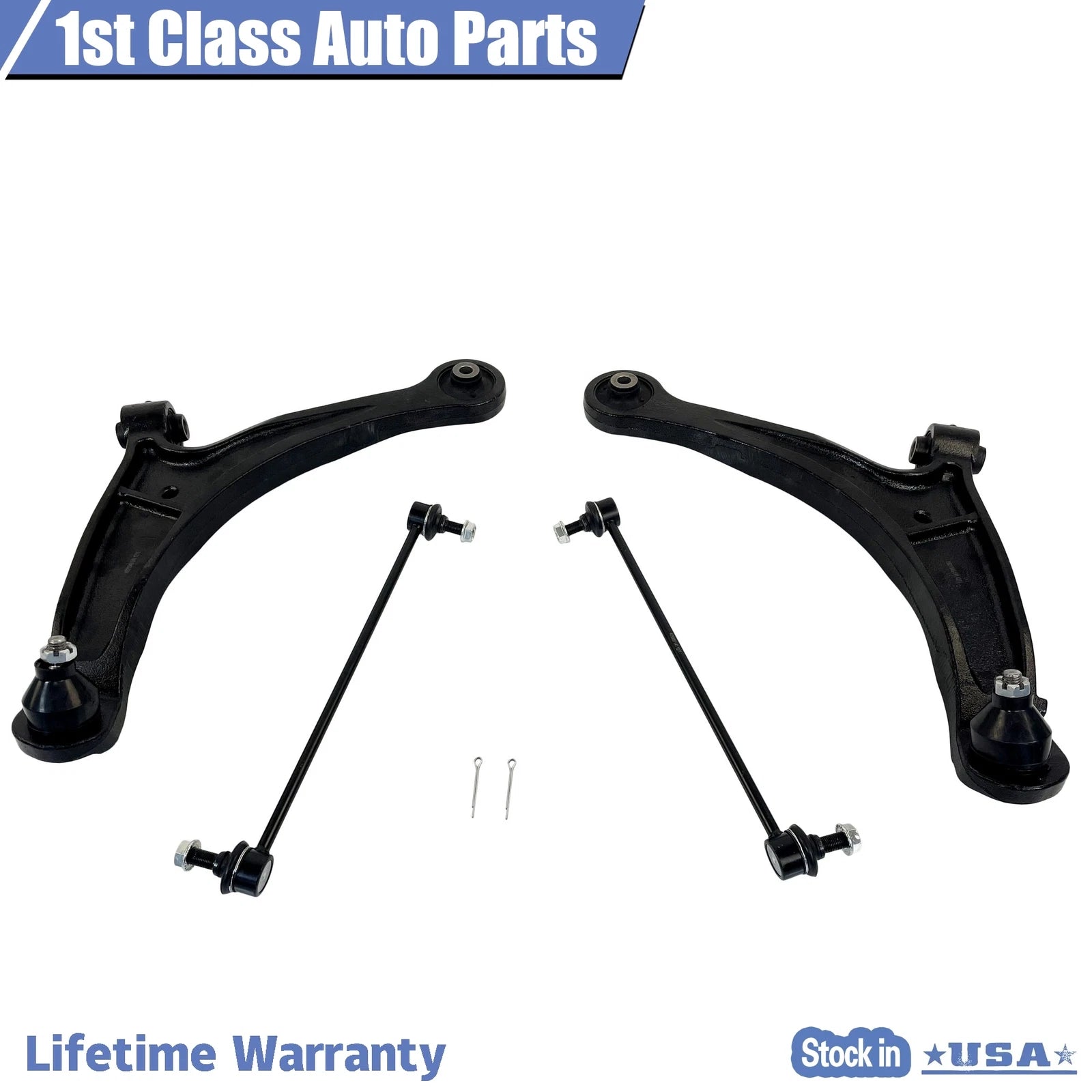 Set of 4 Front Lower Control Arm Ball Joints for Honda Ridgeline (2006-2014)