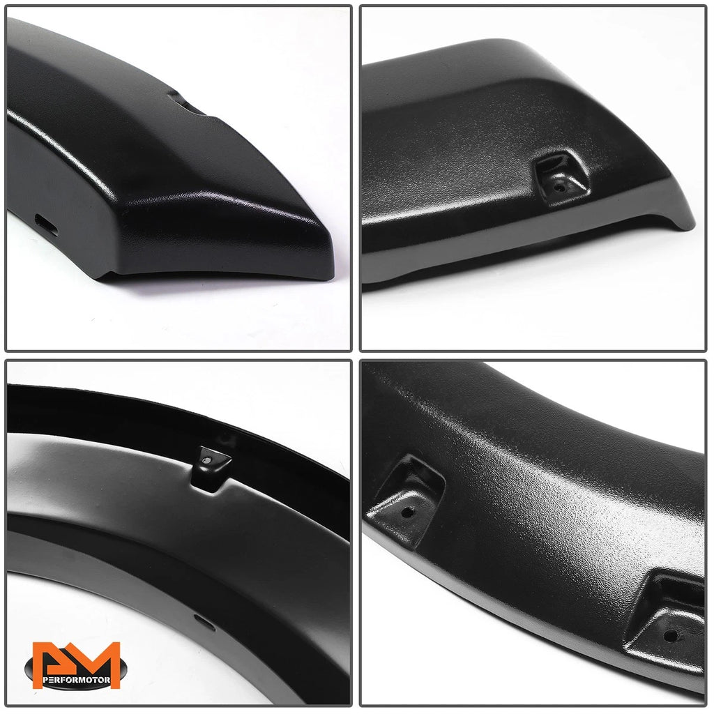 Set of 4 ABS Plastic Pocket-Rivet Wheel Fender Flares for Ford F150 (2004–2008)