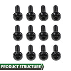 12pcs Windshield Frame Hinge Torx Screws for Jeep Wrangler JK