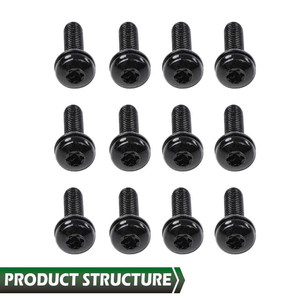 12pcs Windshield Frame Hinge Torx Screws for Jeep Wrangler JK