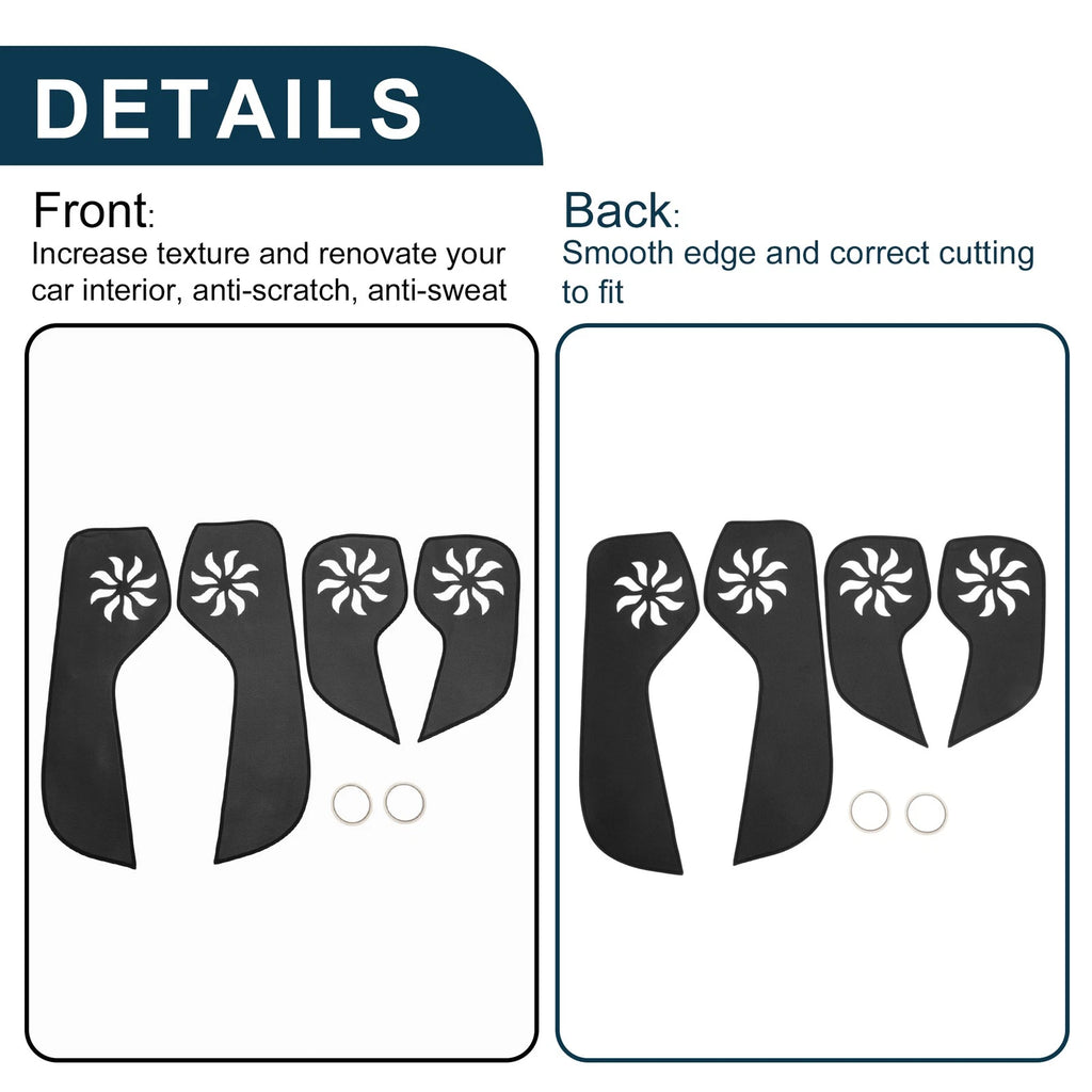 Set of 1 Car Door Leather Anti Kick Pad Sticker for Audi Q3 (2012–2016)