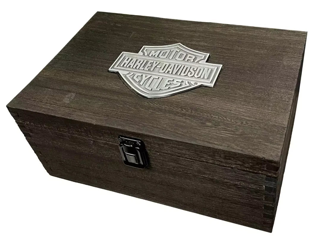 Whiskey Glass Gift Set with Bar & Shield Logo for Harley-Davidson