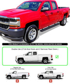 Running Boards for Chevrolet Silverado/Sierra Double Cab (2007-2018)