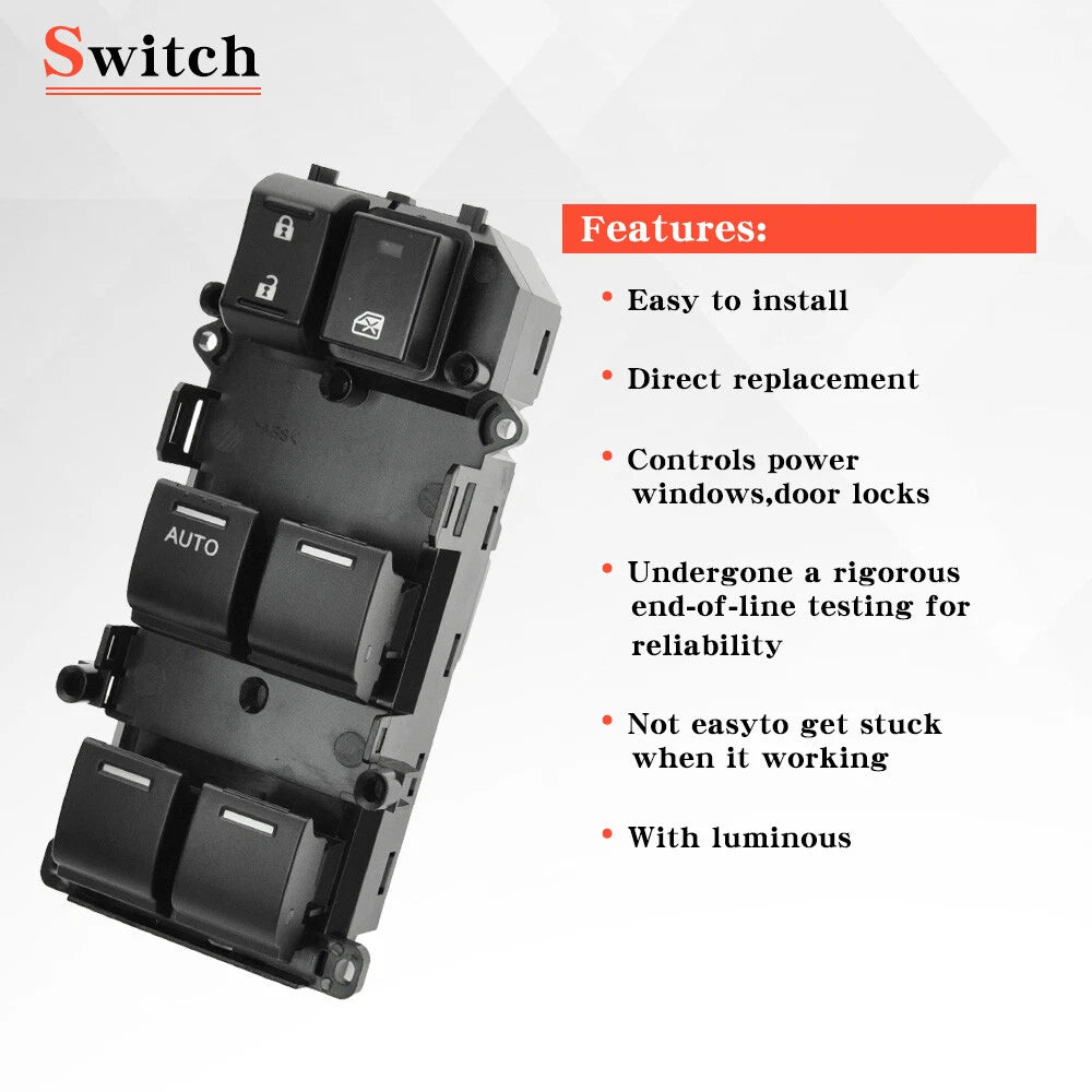 Electric Power Master Control Window Switch for Honda Accord (2008–2012) 35750-TB0-H01